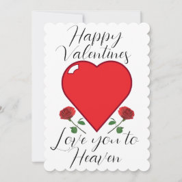 Valentinstag-Karten - individuell anpassbarer Hinw Feiertagskarte