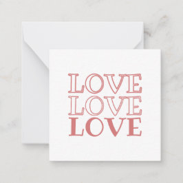 Valentinstag-Karten Mitteilungskarte