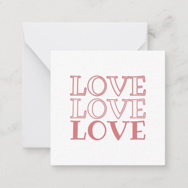 Valentinstag-Karten Mitteilungskarte (Vorderseite)