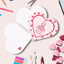 Valentinstag Katholisches Liebeszitat Rosa Illustr Notizbuch