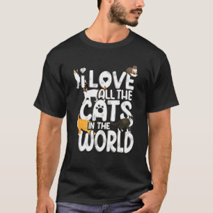 Valentinstag Katze I Liebe aller Katzen der Welt T-Shirt