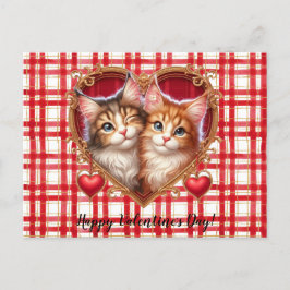 Valentinstag Katze Postkarte