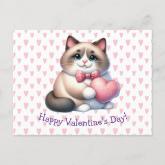 Valentinstag Katze Postkarte