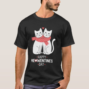 Valentinstag-Katzen Frohen Maunentinstag T-Shirt