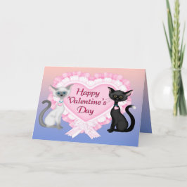Valentinstag Katzen Grußkarte Feiertagskarte