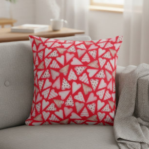 Valentinstag Keks Herz Wasserfarbe Kissen