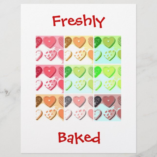 Valentinstag-Kekse Flyer (Vorne)