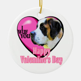 Valentinstag Keramik Ornament