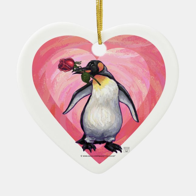 Valentinstag Keramik Ornament (Vorne)