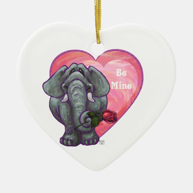Valentinstag Keramik Ornament (Vorne)