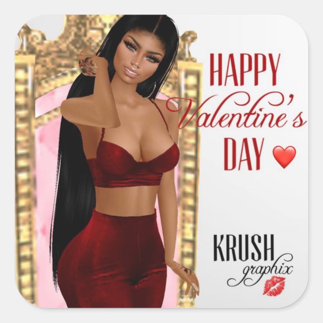 Valentinstag Kesha Stickers (Vorderseite)
