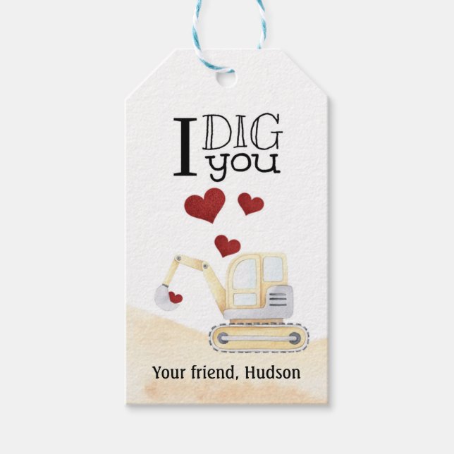 Valentinstag, Kids Valentine, Boy valentine Geschenkanhänger (Vorderseite)