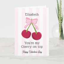 Valentinstag-Kirsche-oben-Coquette-Streifen