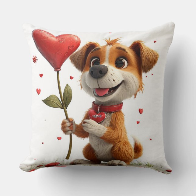 Valentinstag Kissen (Vorderseite)