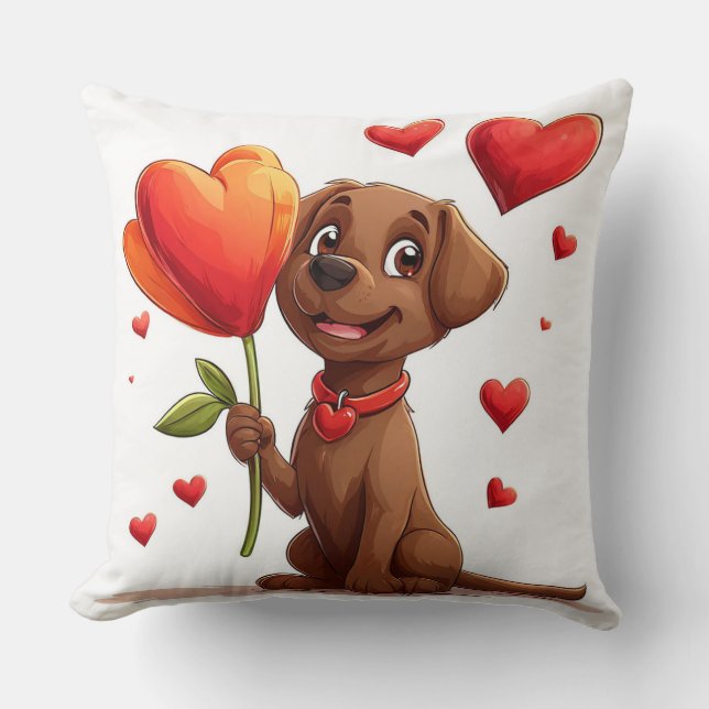 Valentinstag Kissen (Vorderseite)