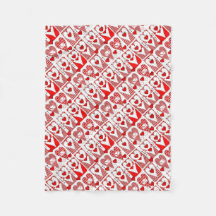 Valentinstag-Kissen Fleecedecke