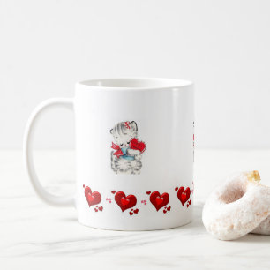 Valentinstag Kitten Tasse