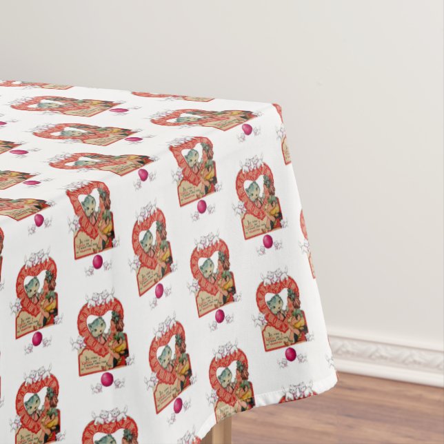 Valentinstag Kitten Tischdecke (Beispiel)