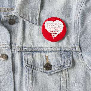 Valentinstag Kitten - Un Deux Trois Cat Button