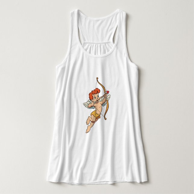 Valentinstag Klassiker/altmodischer Cupido Tank Top (Design Vorderseite)