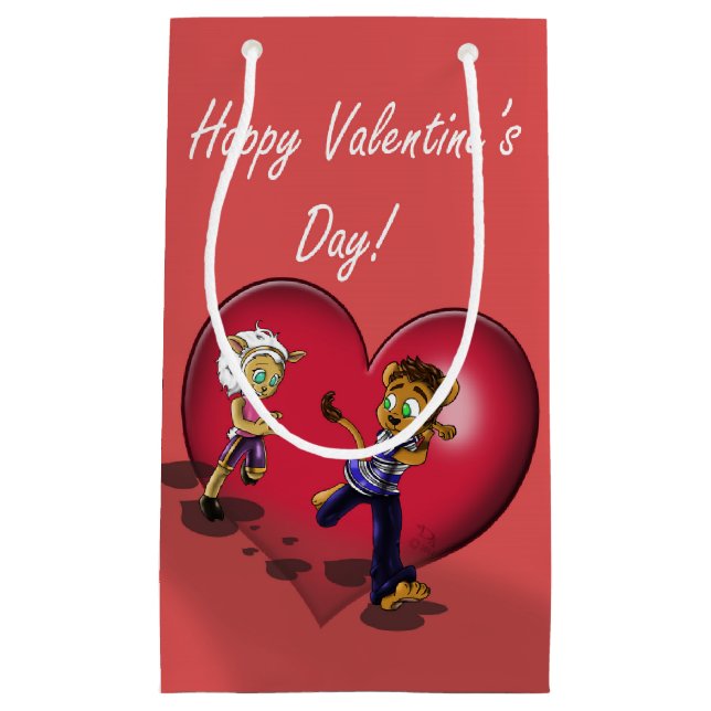 Valentinstag Kleine Geschenktüte (Vorderseite)