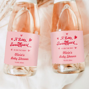 Valentinstag Kleines Schatz Baby Shower Champagner