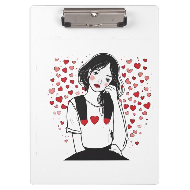 Valentinstag Klemmbrett (Vorderseite)