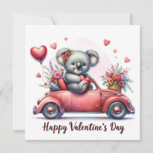 Valentinstag Koala-Bär Feiertagskarte