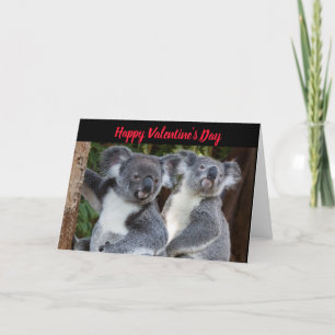 Valentinstag Koala Bears Urlaubskarte Feiertagskarte