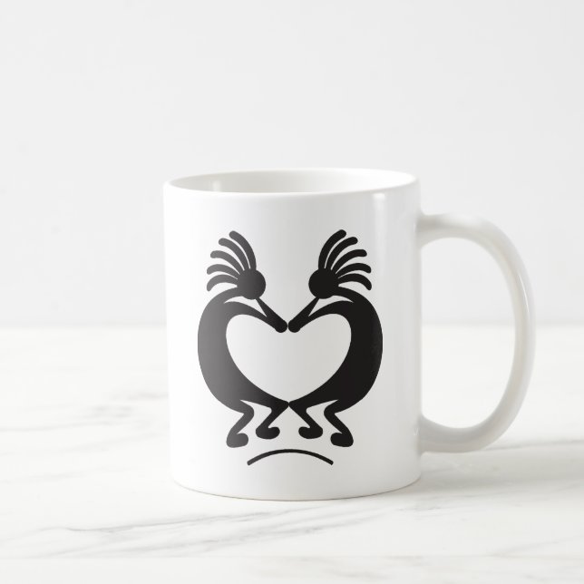 Valentinstag Kokopelli Kaffeetasse (Rechts)