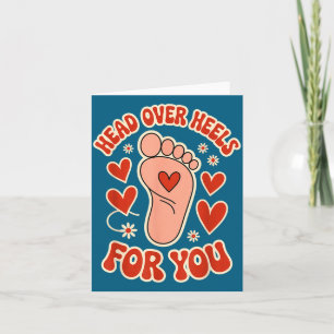Valentinstag kopfüber für Ihren Podologen val Karte
