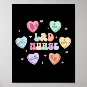Valentinstag Krankenschwester Geburtsstation Süßes Poster