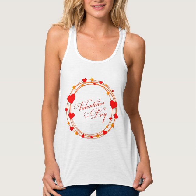 Valentinstag-Kreisdesign-25695 Tank Top (Vorderseite)