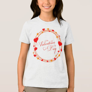 Valentinstag-Kreisdesign-25695 Tri-Blend Shirt