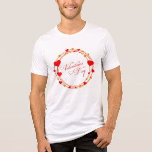 Valentinstag-Kreisdesign-25695 Tri-Blend Shirt
