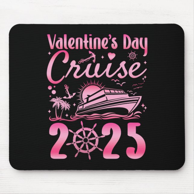 Valentinstag Kreuzfahrt 2025 Matching Coup Mousepad (Vorne)