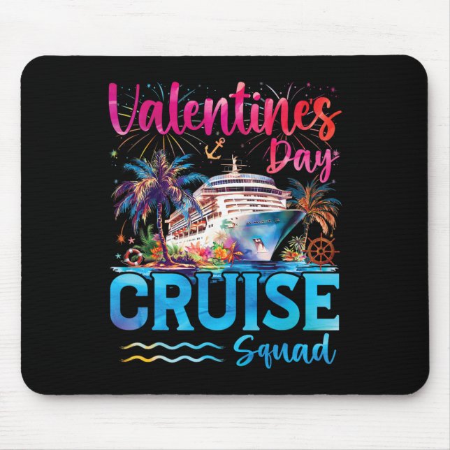 Valentinstag-Kreuzfahrt-Truppe 2026 Pauschalreise  Mousepad (Vorne)