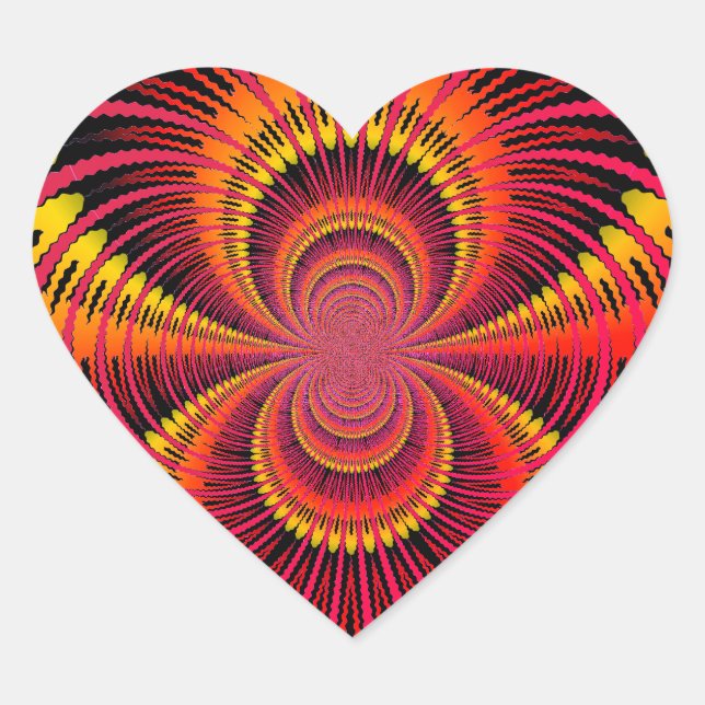 Valentinstag kühl Herz-Aufkleber (Vorderseite)