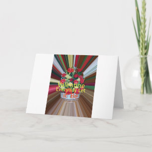 Valentinstag Kunst Print Feiertagskarte