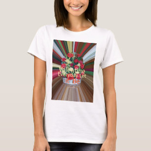 Valentinstag Kunst Print T-Shirt