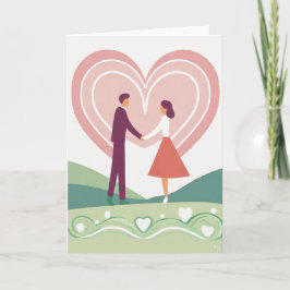 Valentinstag Kunstkarte Feiertagskarte