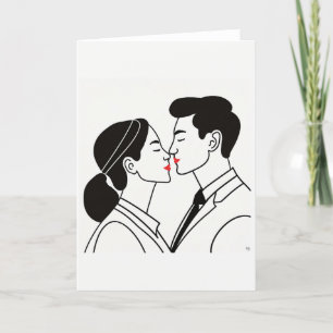 Valentinstag-Kunstkarte Feiertagskarte