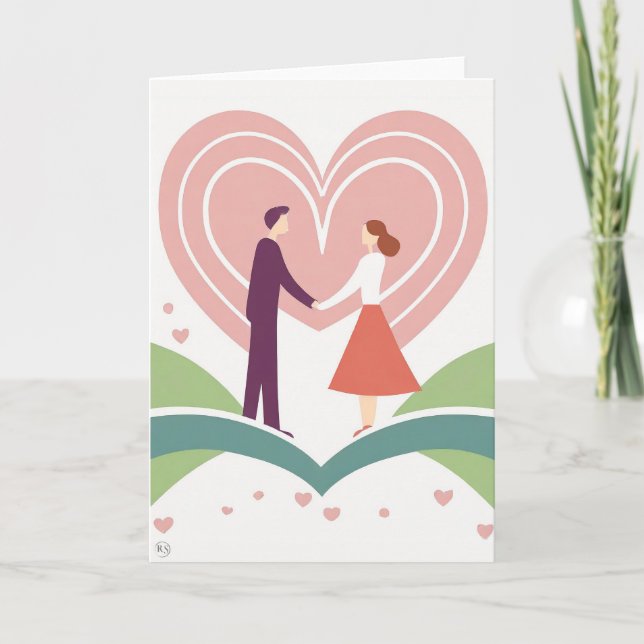 Valentinstag Kunstkarte Feiertagskarte (Vorderseite)