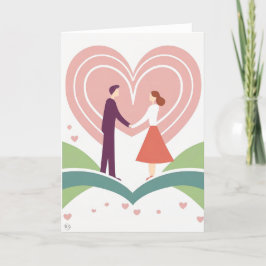 Valentinstag Kunstkarte Feiertagskarte