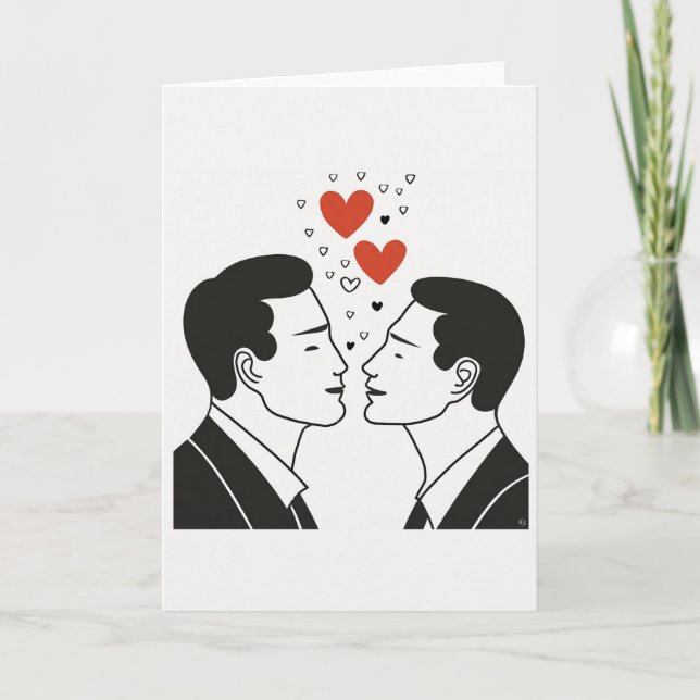 Valentinstag Kunstkarte Feiertagskarte (Vorderseite)