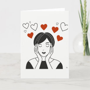 Valentinstag Kunstkarte Feiertagskarte
