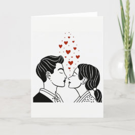 Valentinstag Kunstkarte Feiertagskarte