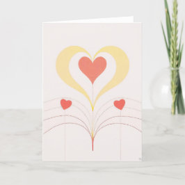 Valentinstag Kunstkarte Feiertagskarte