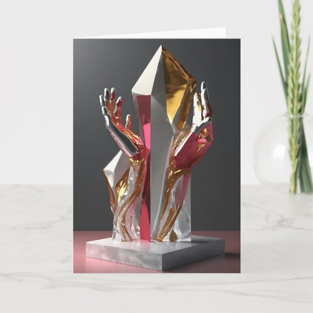 Valentinstag Kunstkarte Feiertagskarte (Vorderseite)