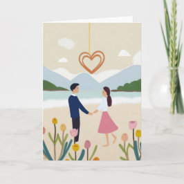 Valentinstag Kunstkarte Feiertagskarte